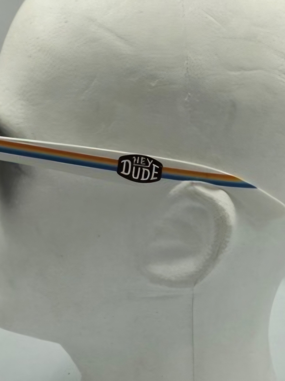 Hey Dude Sunglasses Arms with Retro Stripe Accent. Classic!